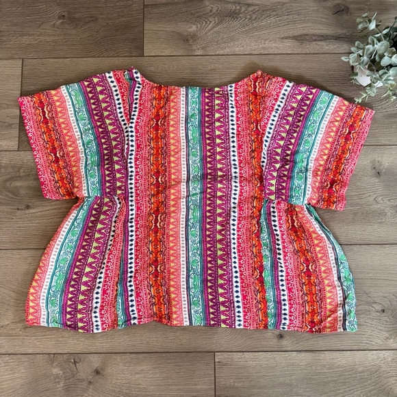 Maeve Anthropologie Multicolor Boho Top Size Small - Picture 6 of 6